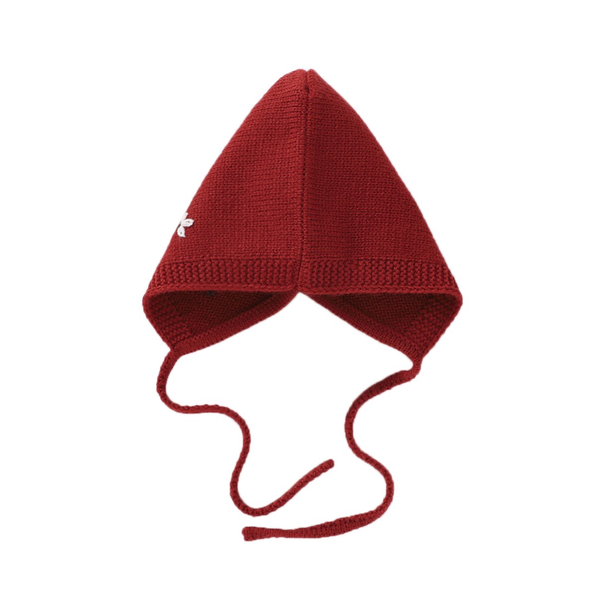Pasgeboren Baby Ziekenhuis Bonnet Knit Bloemen Warm Beanie Cap Met Kinband Voor Baby Jongens En Meisjes