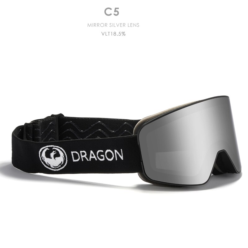 Dragon-Gafas de esquí de doble capa para hombre y mujer, lentes antivaho grandes para esquiar, nieve, snowboard, D292, UV400: C5