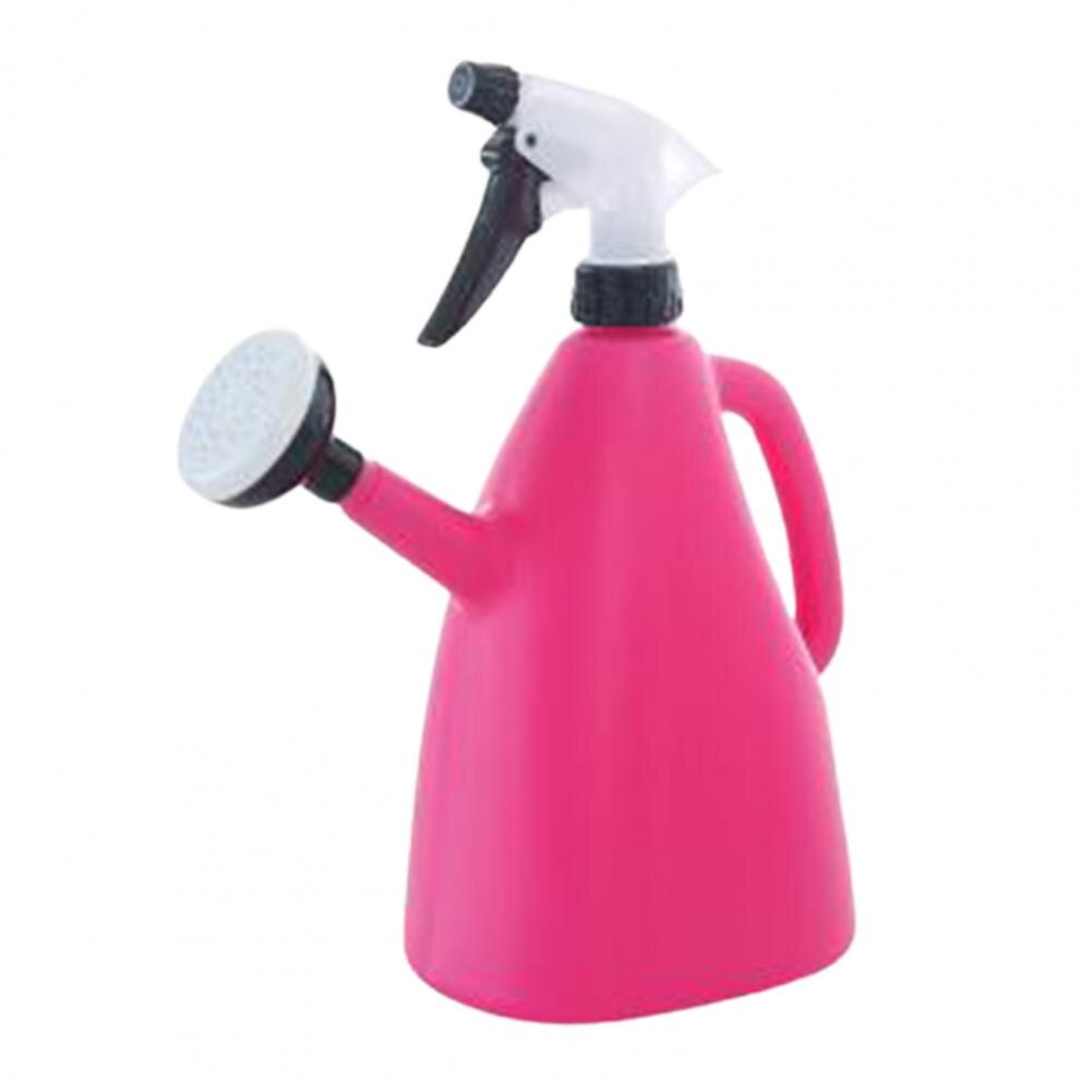 Watering Can Adjustable Rotating Nozzle PP Multifunctional Gardening Sprayer for Home: Rose Red