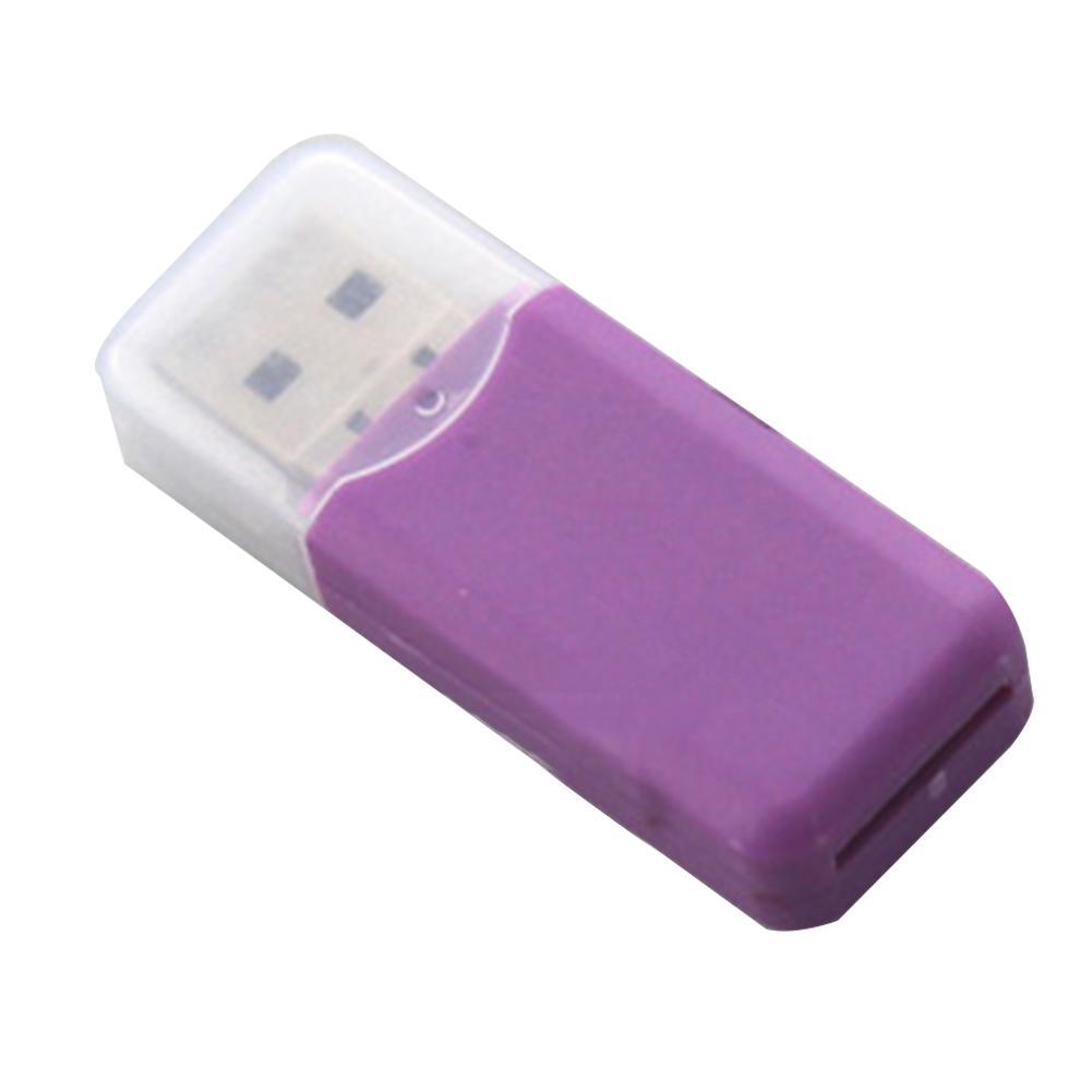 Cool Candy Color USB Reader FDUK TF Card Reader High Speed 2.0 Guaranteed Mini Card Reader: purple