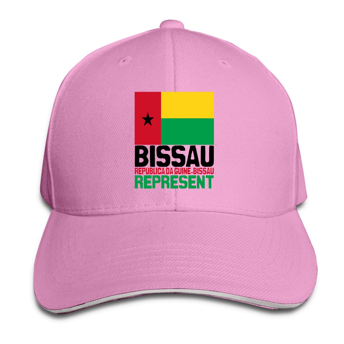 Guinee Bissau Represent-Gorras de Golf para hombre y mujer, gorros divertidos de estilo hip hop R330, 1 unidad: Rosa