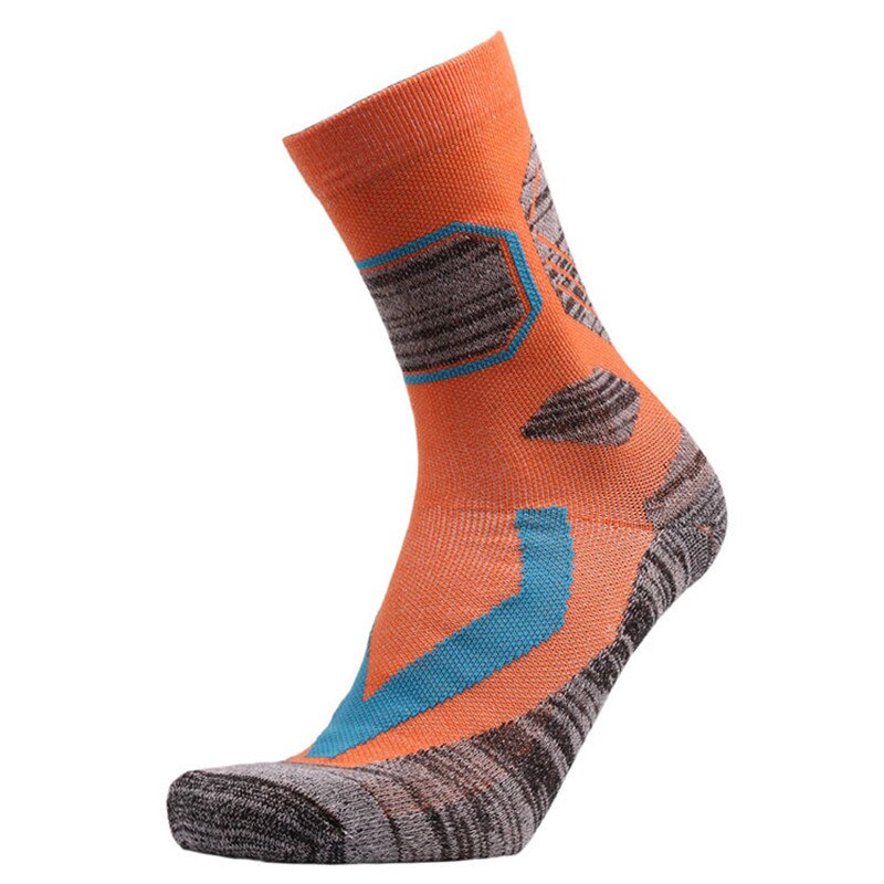 Mannen Vrouwen Winter Warm Ski Sokken Outdoor Wandelen Fietsen Sport Sok Dikker Snowboard Ademend Thermosocks Katoen Skiën Sokken: orange