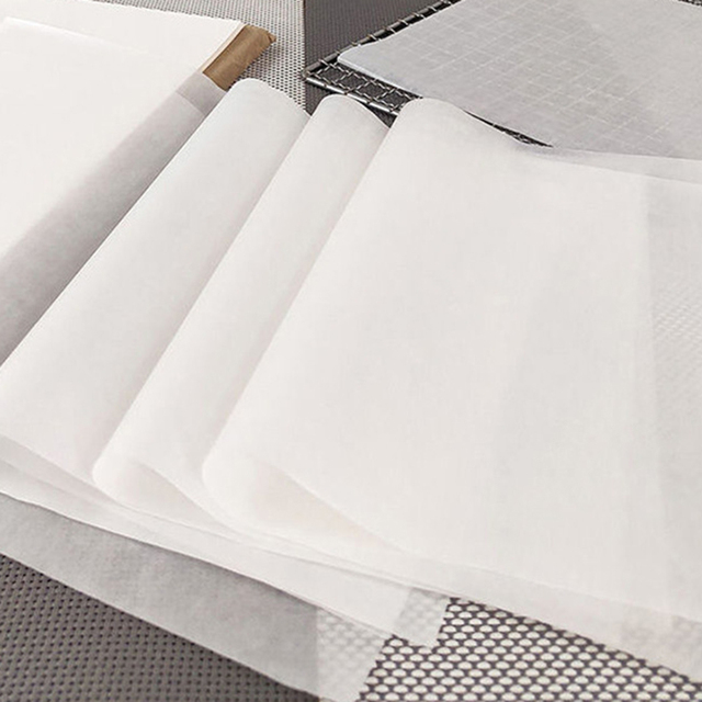 100Pcs Papier Antiadhésif Ronde Non-Bâton Papier Feuilles De Cuisson Feuille D'Étain Papier Pour