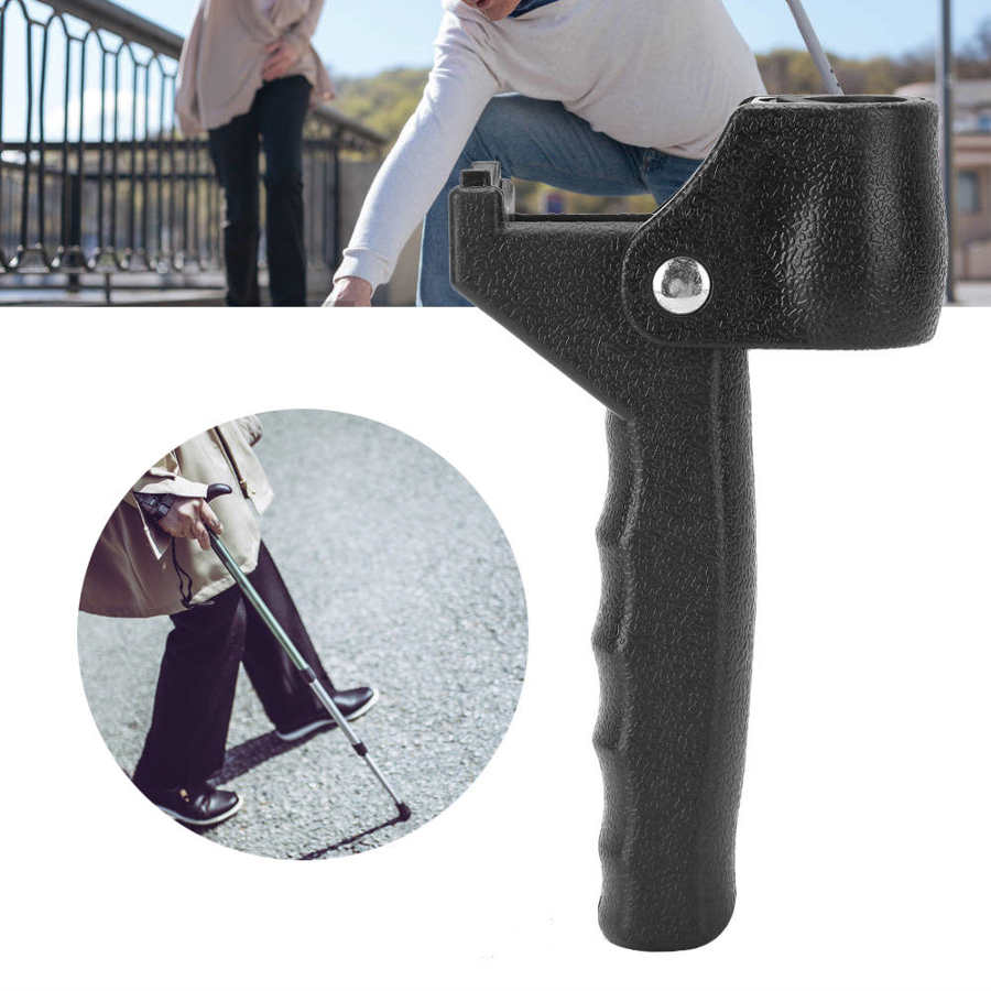 Elderly Old Man Walking Cane Handle Walking Stick Auxiliary Handle for 22mm Tube Diameter Walking Cane Accessories