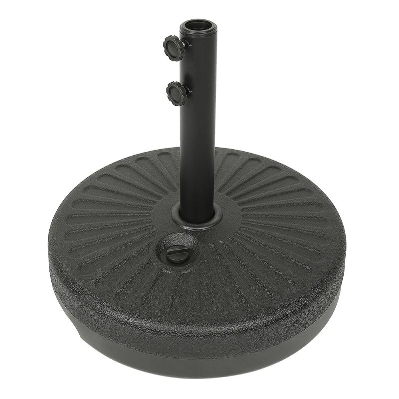 Water Sand Filled Patio Umbrella Base Round Outdoor Market Umbrella Stand For Garden Lawn Umbrella Holder Hwc