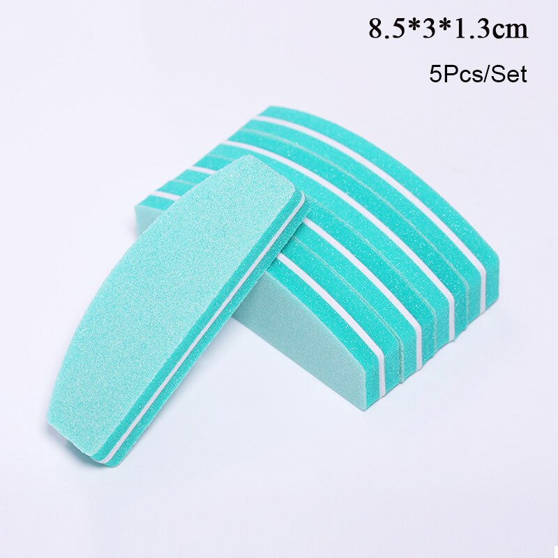 Mini lime à ongles Double face, outils pour manucure, papier de verre, outils professionnels pour Nail-Art, bricolage, bloc, ponçage, 5 pièces/1 pièces: 22