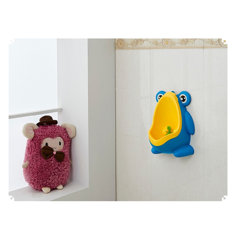 Baby Boy Wall-Mounted Hook Frog Potty Toilet Training Frog Stand Vertical Urinal Penico Pee Infant Toddler Bathroom Frog Urinal