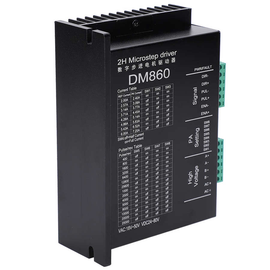 Step Motor Driver Stepper Controls Drives DM860 Support PUL/DIR/CW/CCW Mode Digital Stepper Drives