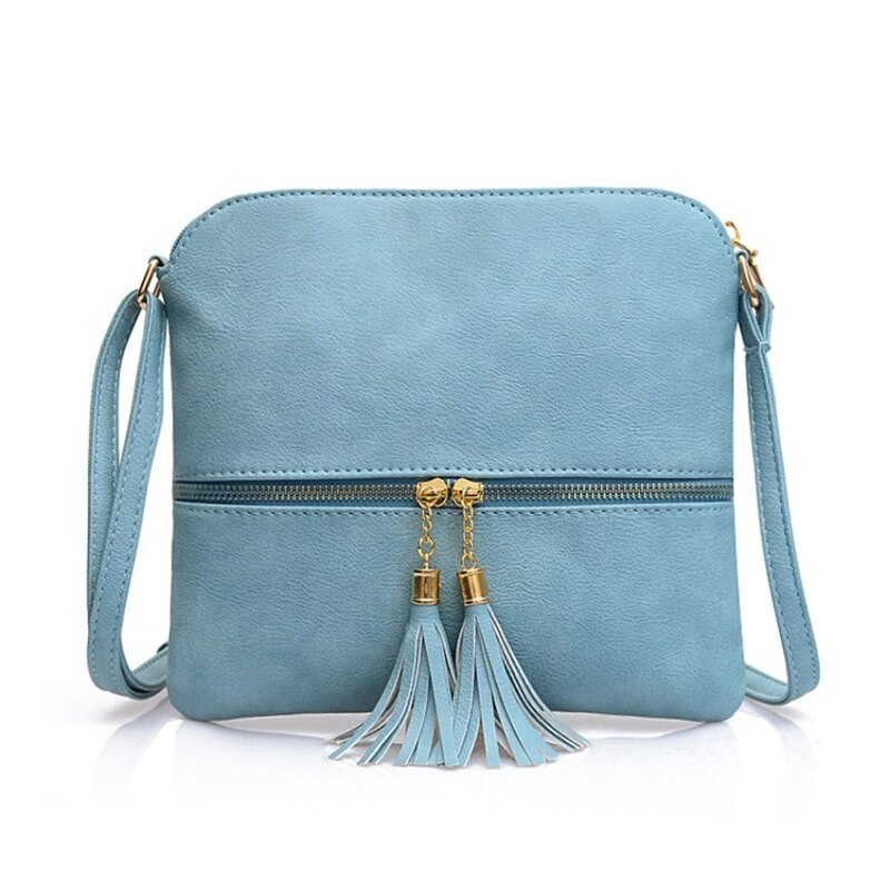 Dames messenger bags mini tas kwastjes schelpvorm tas dames schoudertassen handtas: Bl