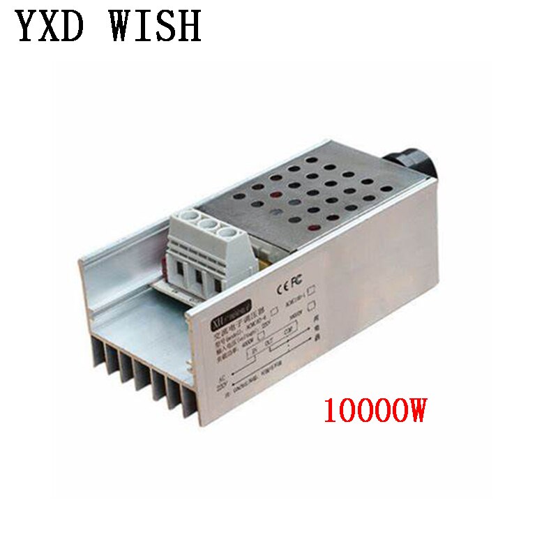 AC 220 V 4000W/5000W/10000W SCR regulador de voltaje oscurecimiento LED Dimmer controlador de velocidad del Motor termostato dímero de fuente de alimentación de 220 V