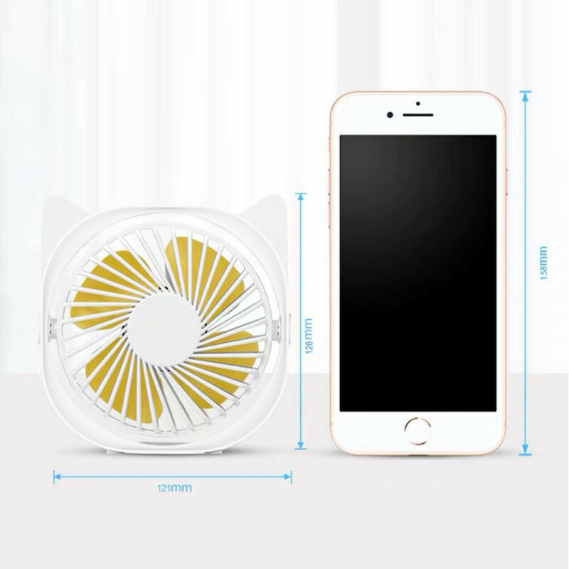 3 färger 360 ° mini kylfläkt bärbar usb desktop fläkt 3 hastighet sommar kylfläkt för kontor bil hem resa strand
