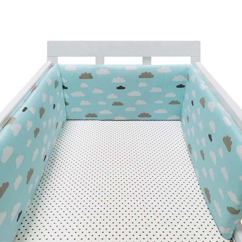 2M Crib Bumper Side Wieg Vier Seizoenen Universele Kinderen Fall-Proof Katoen Bed Omringd Door Katoen Wieg vangrail Geweven Wieg: B
