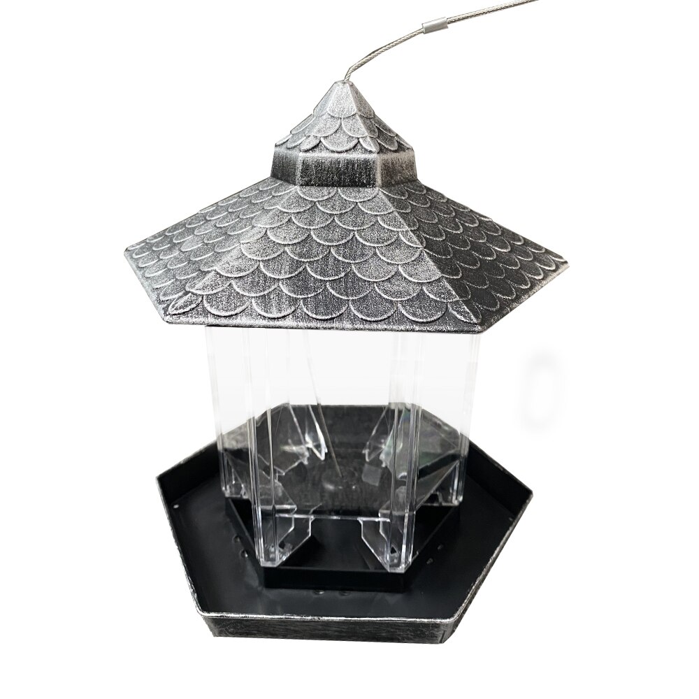 Gazebo colgante impermeable para pájaros salvajes, alimentador para exteriores, contenedor con cuerda colgante, tipo casa de alimentación, decoración, aviario,: type 7