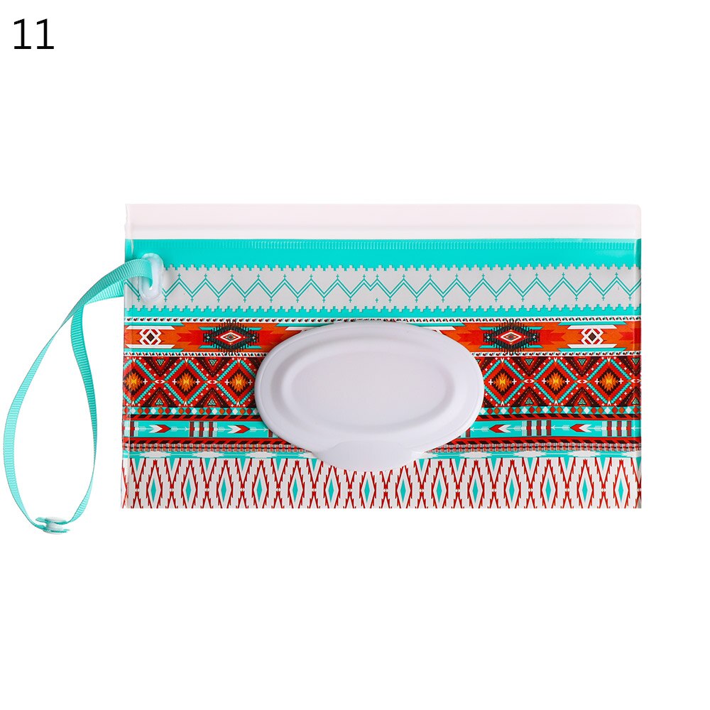 Outdoor Wipes Carrying Case Clutch and Clean Wet Wipes Bag for Stroller Cosmetic Pouch with Easy-Carry Snap-Strap: 11
