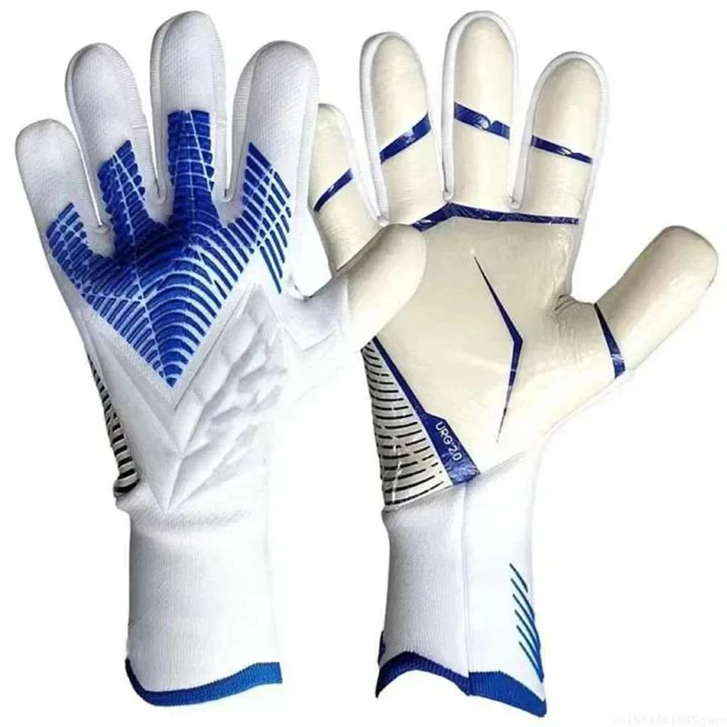 Latex-Torwarthandschuhe, atmungsaktiv, für Fußballtraining, Torwarthandschuh, rutschfest, Fußball-Torwarthandschuhe für Kinder, Jugendliche und Erwachsene: Rot / L