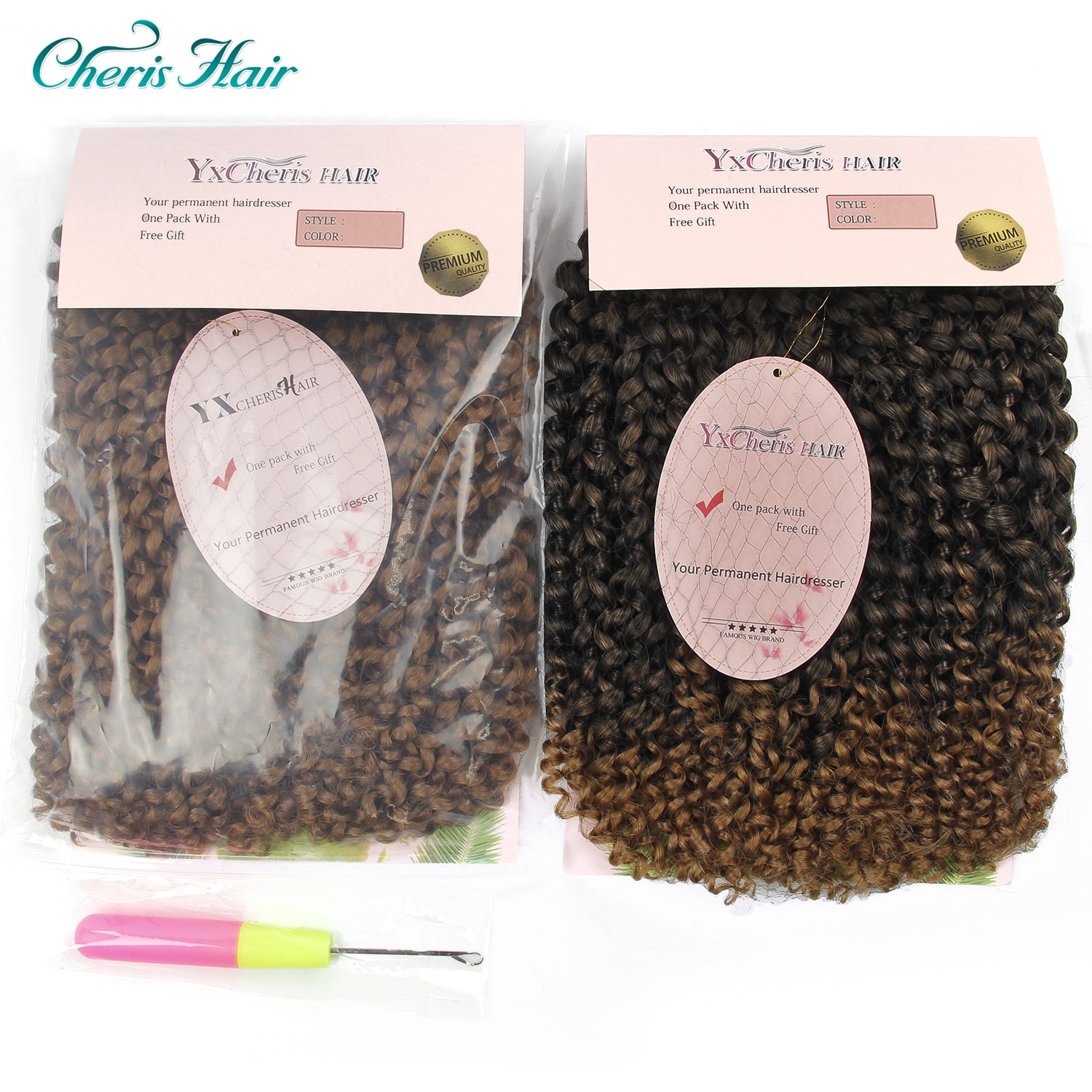 Mèche synthétique bouclée au Crochet, chevelure de 10 pouces, 3 brins/paquet, tresses synthétiques au Crochet remodelable