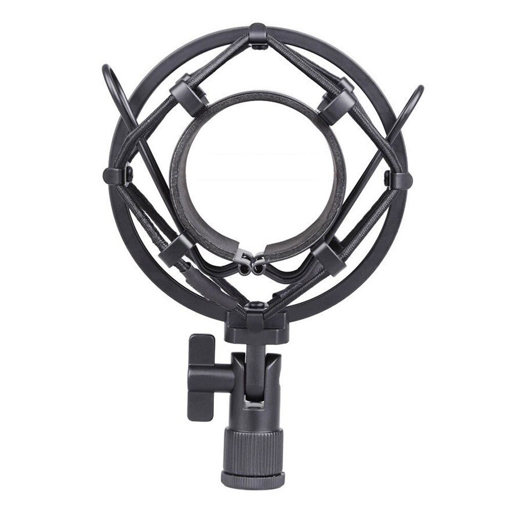 Microphone Shock Mount 50MM For 48MM-54MM Diameter Condenser Mic Black