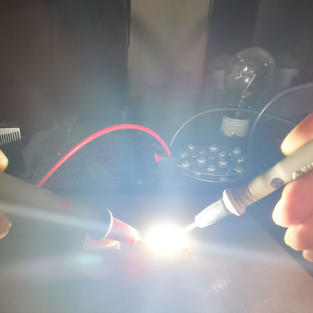 Puce LED COB en céramique, 12w 15w 20w 30w 50W 19x19MM, 25 pièces, Source de lumière Diode électroluminescente à haute conductivité thermique ac 220v, KIT de bricolage