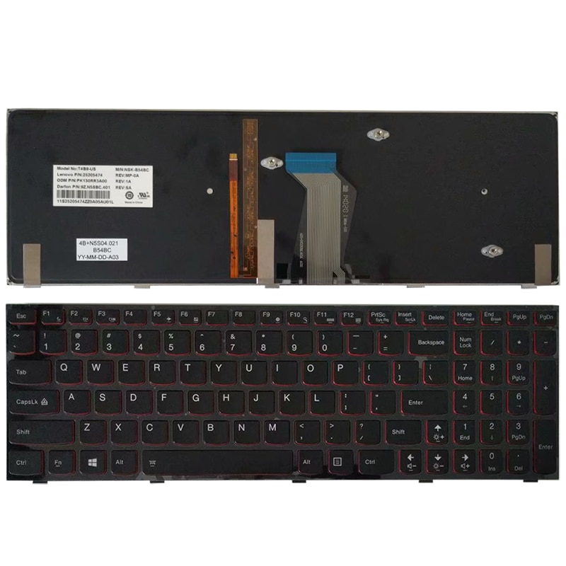 Backlit Us Keyboard Voor Lenovo Y590 Y500 Y510P Laptop Engels Layout