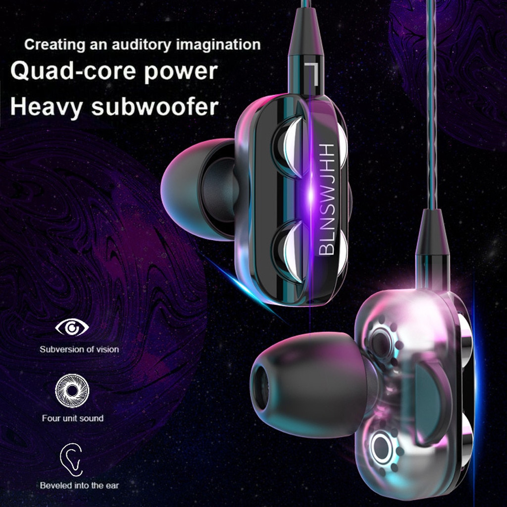 3.5mm Super Bass In ear HIFI Stereo Earphone Earbuds Headphone Headset With Mic Mobile Phone Headphones With Microphone