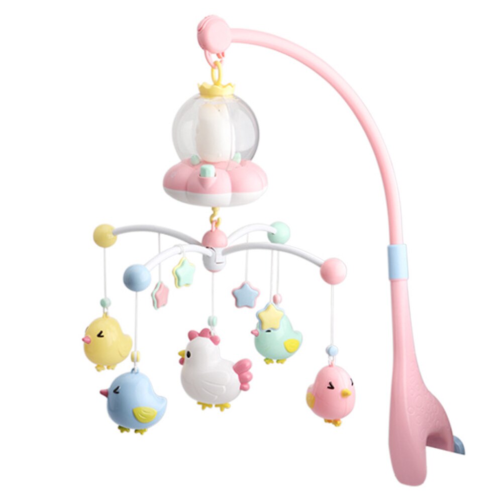 Baby Speelgoed Rustgevende Slaap Musical Box Bed Bel Rammelaars Wieg 360 Graden Roterende Niet Giftig Met Nachtlampje Mobiles opknoping
