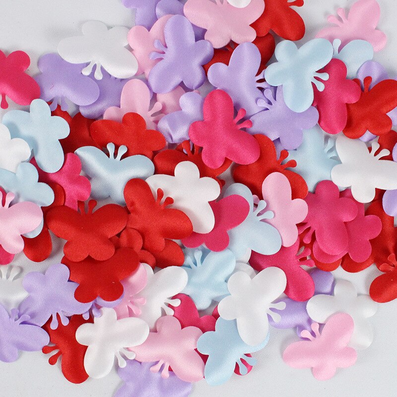 Pétales de papillons artificiels, 3.5 cm, 100 pièces, à poser à la main, pour arroser le lit, décoration pour salle de mariage