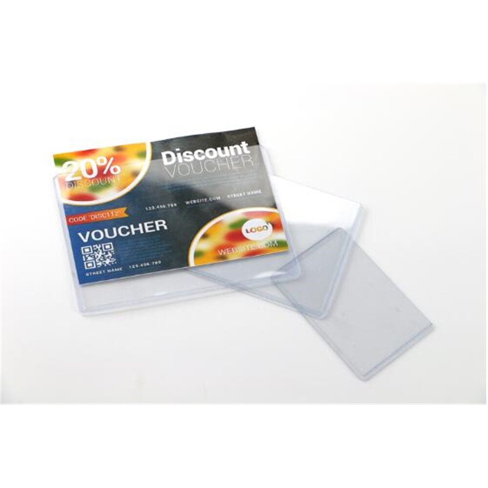 A6 A4 A5 Hard Paper Sign Tag Price Card Label Sleeve Pouch Film Plastic Bag Pvc Qr Code Scanner Envelope Protect Cover Pocket