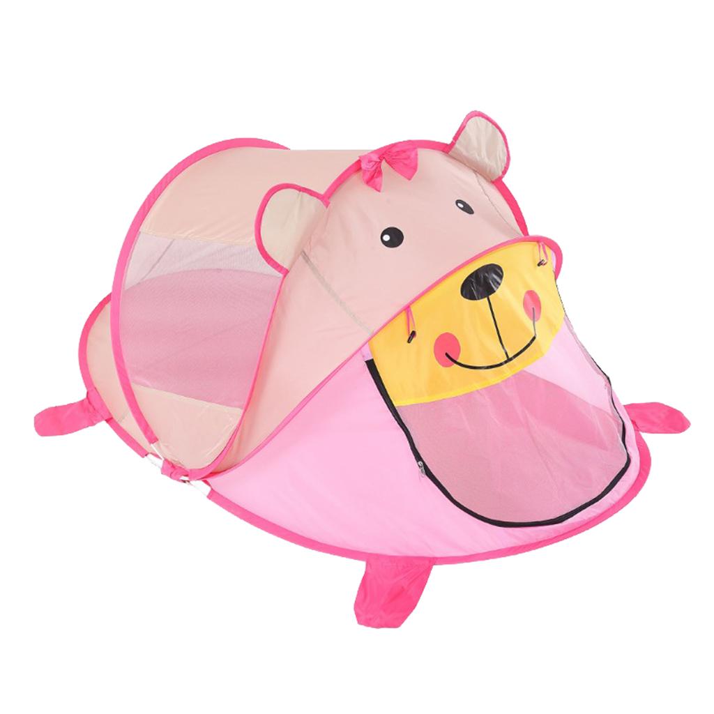 Opvouwbare Baby Kinderen Cartoon Kasteel Speel Tent Gebruik Outdoor Indoor Spel Toebehoren: Pink