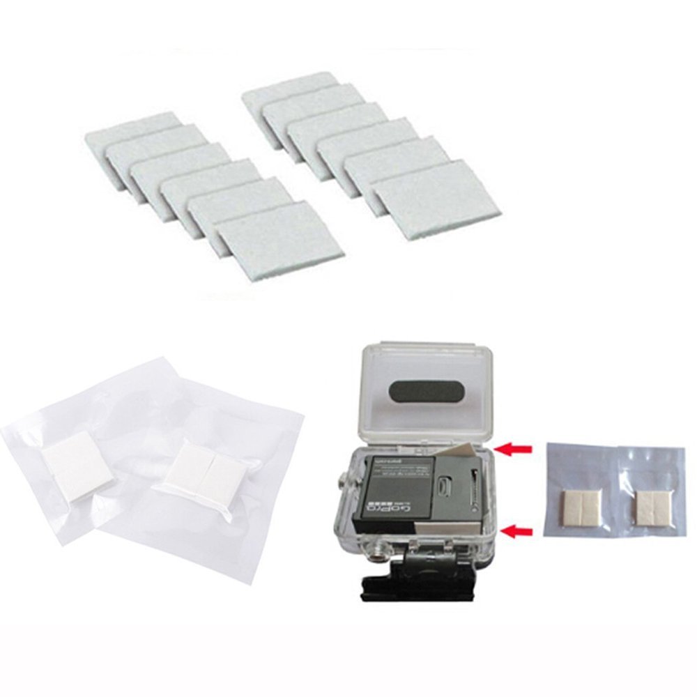 60 Stks/partij Anti-Fog Inserts Anti Fog Recycle Drogen Inserts Voor Gopro Hero 10 9 8 7 6 5 4 3 + 3 Sjcam Voor Xiaomi Yi Action Camera