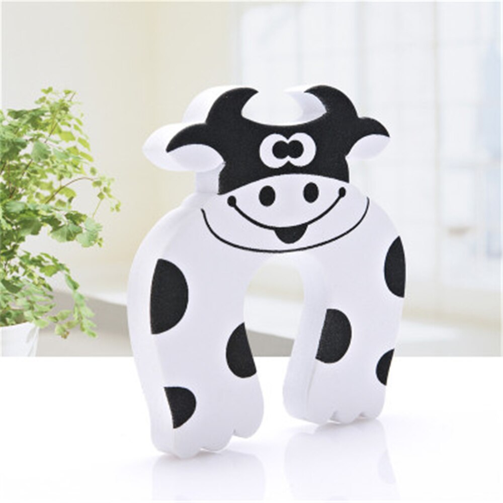 Pinza de seguridad con dibujos animados para puerta de niños, tapón de seguridad de mano, Animal bonito, Clip de seguridad, 7 unids/set por juego