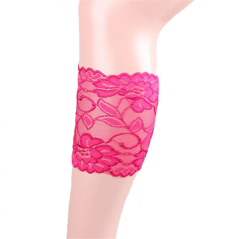 Femmes fille dentelle bottes manchettes fleur jambe plus Stretch garniture Toppers chaussettes: type1