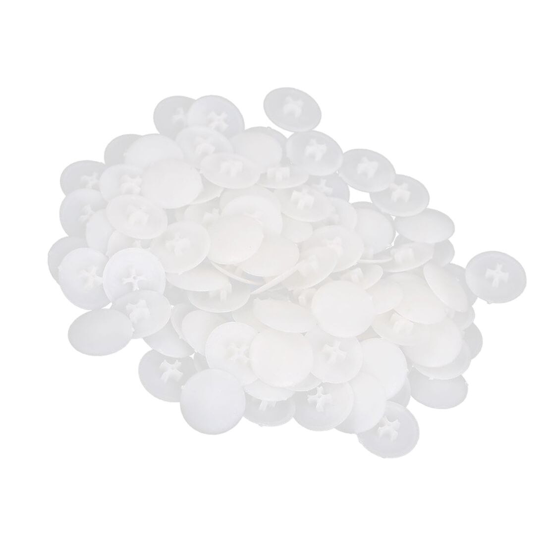 ! skruer plastdeksel etui 17mm x 6.5mm 100 stk. hvite phillips skruehett