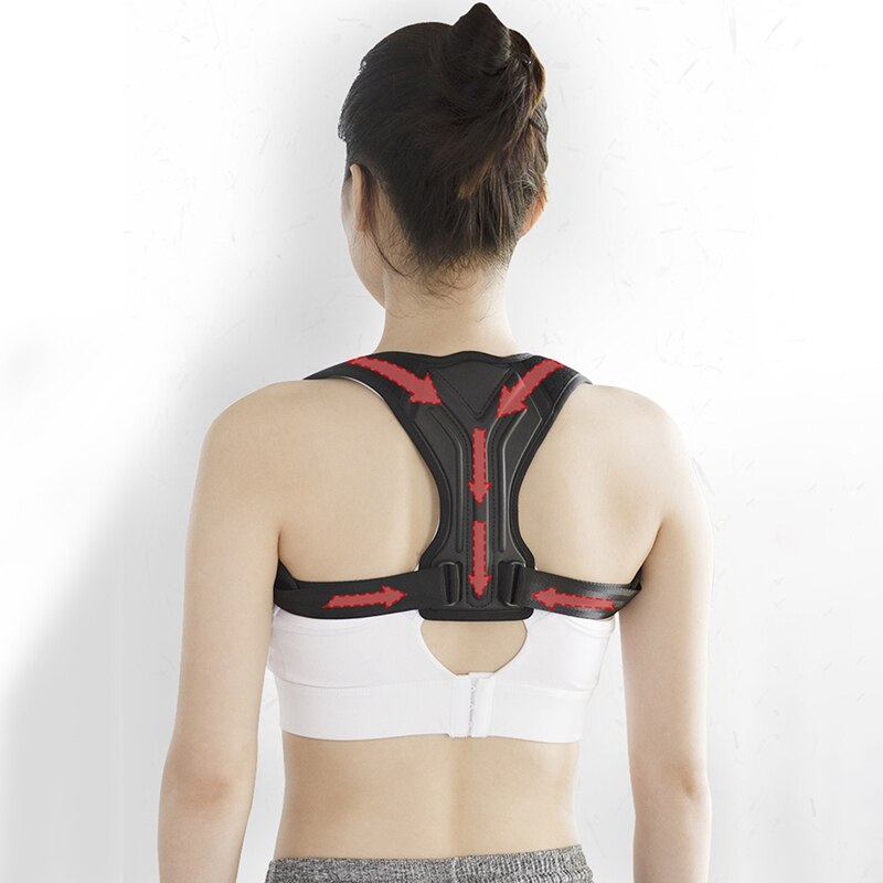 -Back Brace Houding Corrector Verstelbare Rug Zittende Orthese Schouder Ondersteuning Juiste Ondersteuning