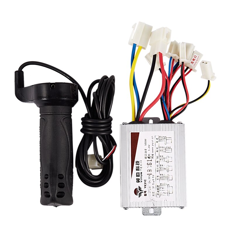 Elektrische Fiets Controller Set 12V 500W - Met Drie Speed Throttle Twist Grips
