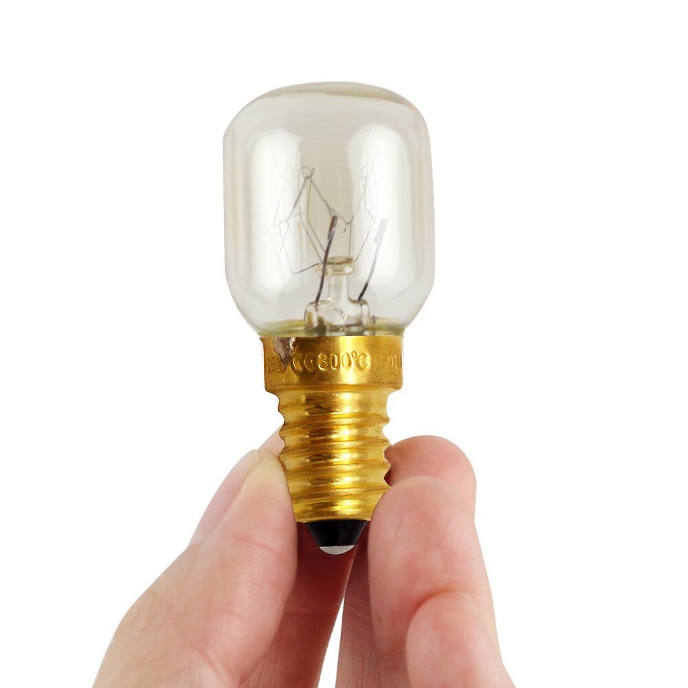 E12/E14 Heat Resistant Salt Light Replacement Oven Bulb Incandescent Easy Install 15W 25W Copper Base Super Bright