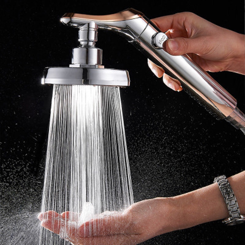 Douchekop europese stijl drukdouchekop universele waterstop handdouchekop diamond douchekop  a107