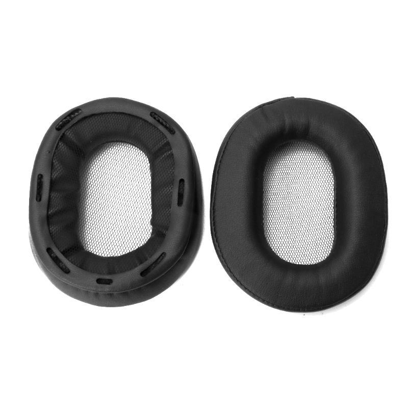 1 par utbytesöronkuddar hörselkuddar för sony mdr -1r mk2 1 rbt 1 adac mdr -1a 1 abt protein mjukare öronkuddar hörlurar i läder: Svart