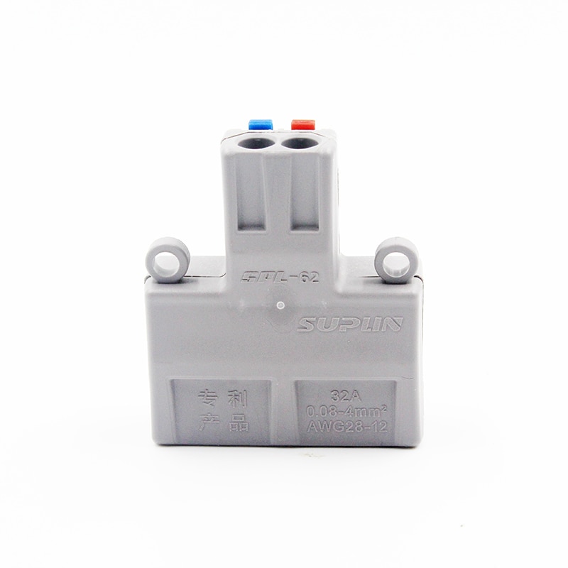 Cable Connector 2 Into 4/6 Splitter Cable Terminal Compact Wire Connector Screw Fixed Connector 2 in 4 Out / 6 Out 32A RUOXI