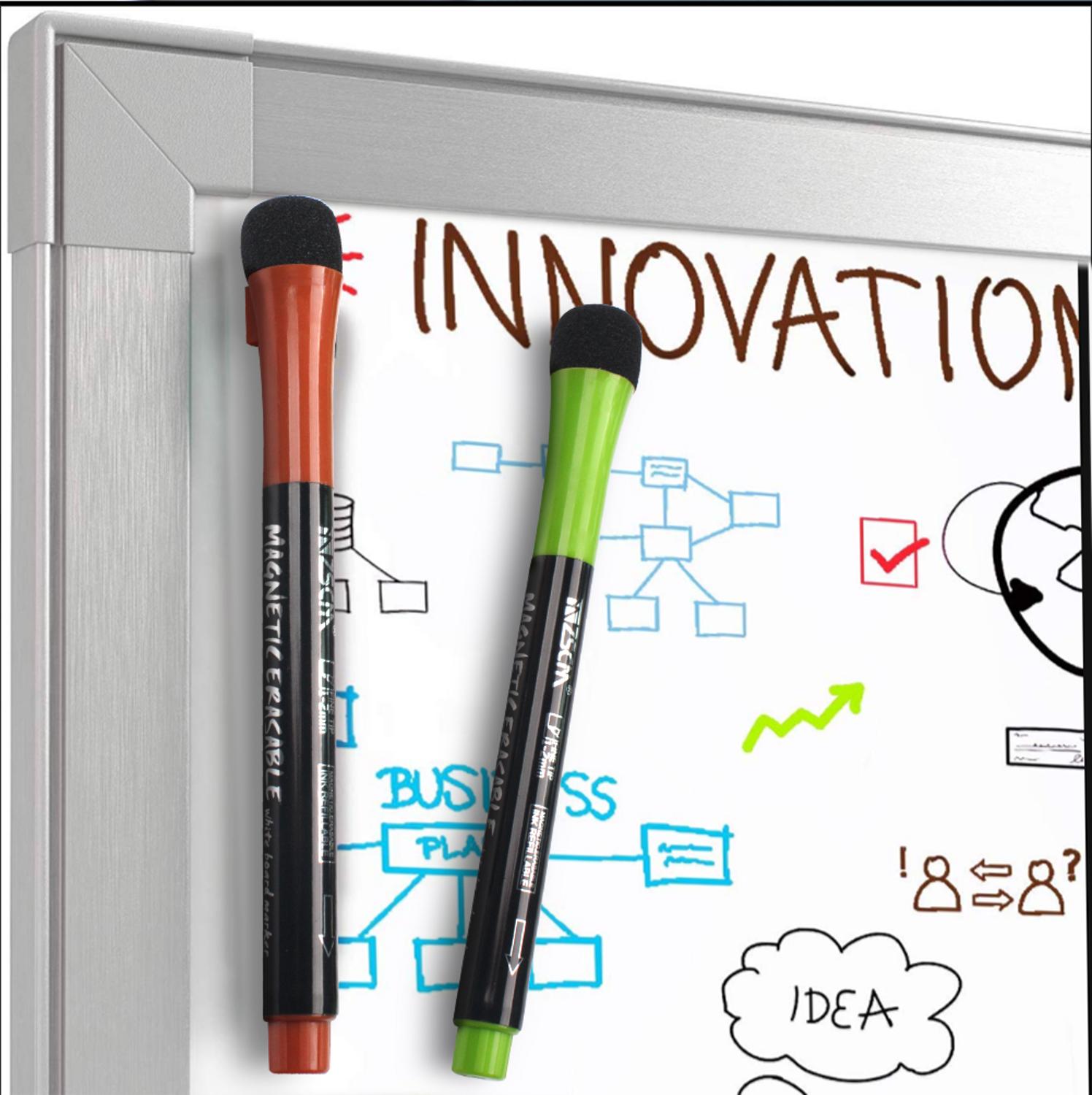 Stylo magnétique effaçable pour tableau blanc, 12 couleurs, marqueur de dessin pour enfants étudiants