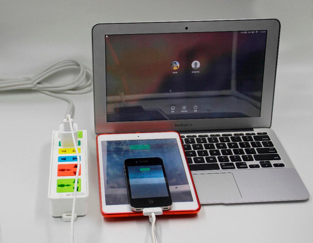 AU EU UK US security mode power socket with 1.8 Meter / 5.9Ft