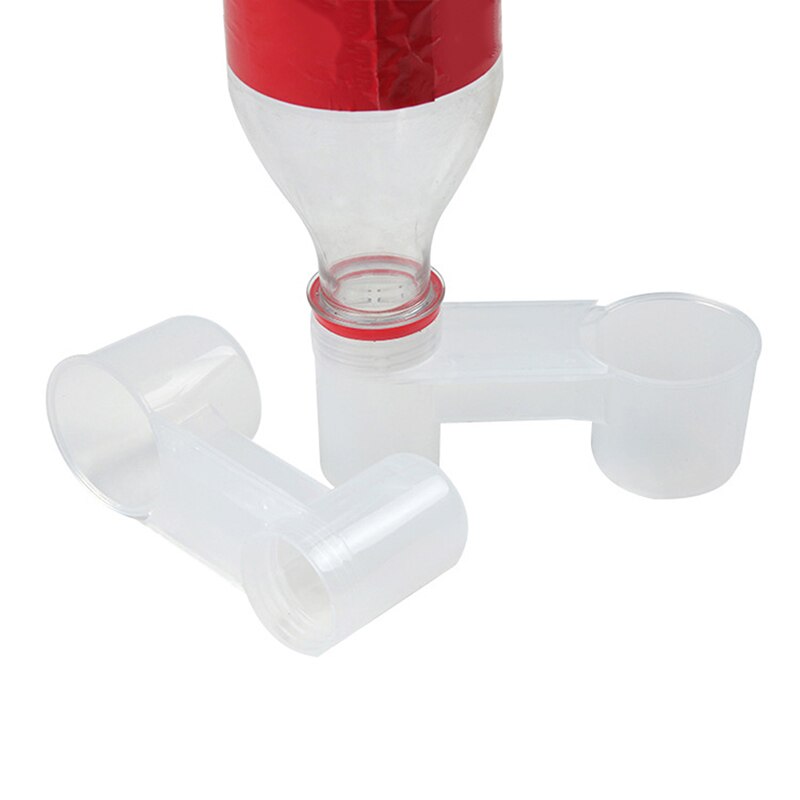 2Pcs Portable Plastic Clear Water Bottle Bird Feeder Drinker Cup for Poultry Dove Pigeon Bird