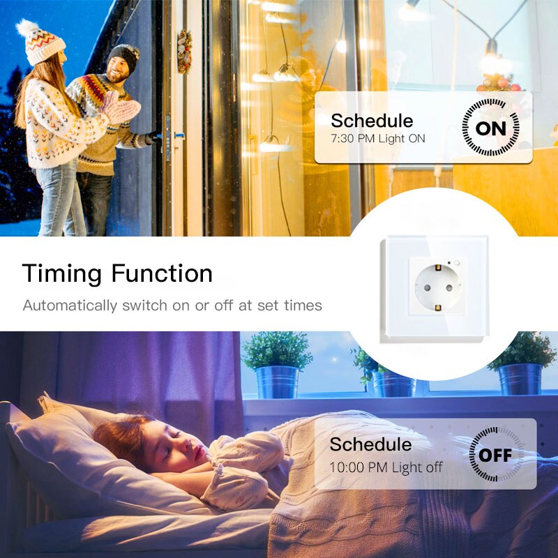 Multiple Socket With USB EU Smart Power Strip Home Wireless Remote Control Work With Tuya Smartlife Alexa Google Home