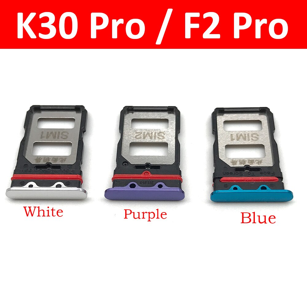 Support de Slot de carte Sim, pièce de rechange pour Xiaomi Poco X3 NFC / Poco M3 / Poco F3 / Poco F2 Pro