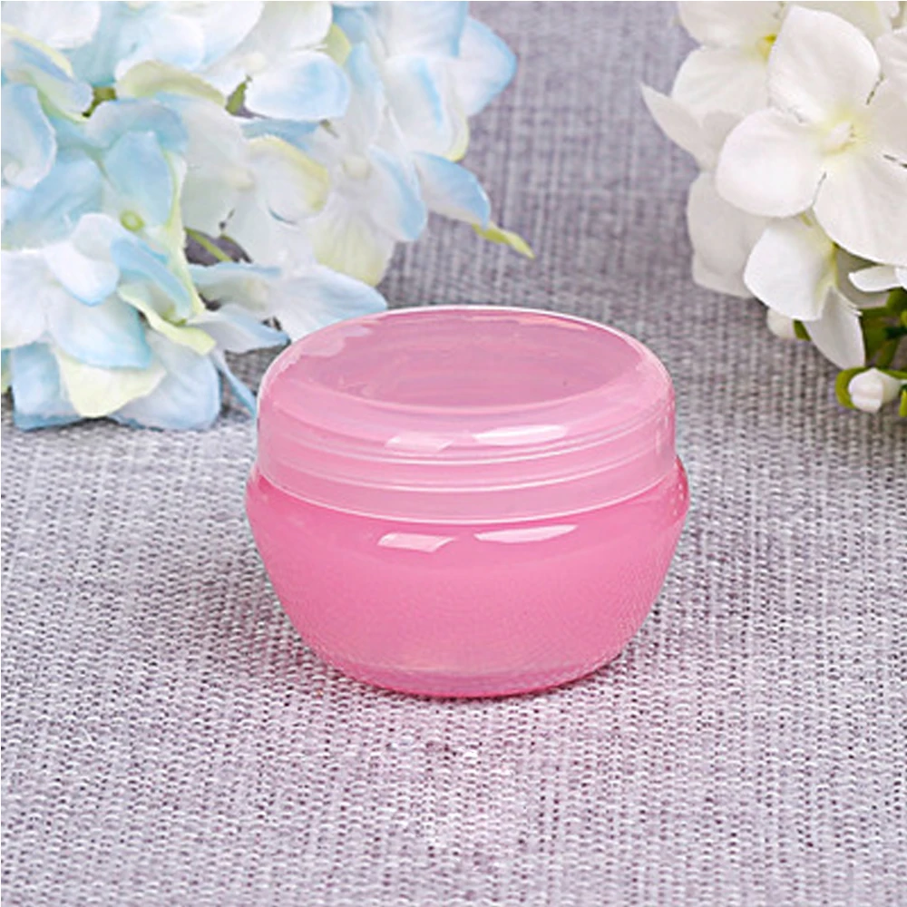 20 pz 5g 10g 20g 30g Vasetti Vuoti Campione Vaso Cosmetico Vasi Per Trucco con Coperchio Interno Crema Per Il Viso In Plastica Campione Contenitori Da Viaggio: Colore rosa / 18ml