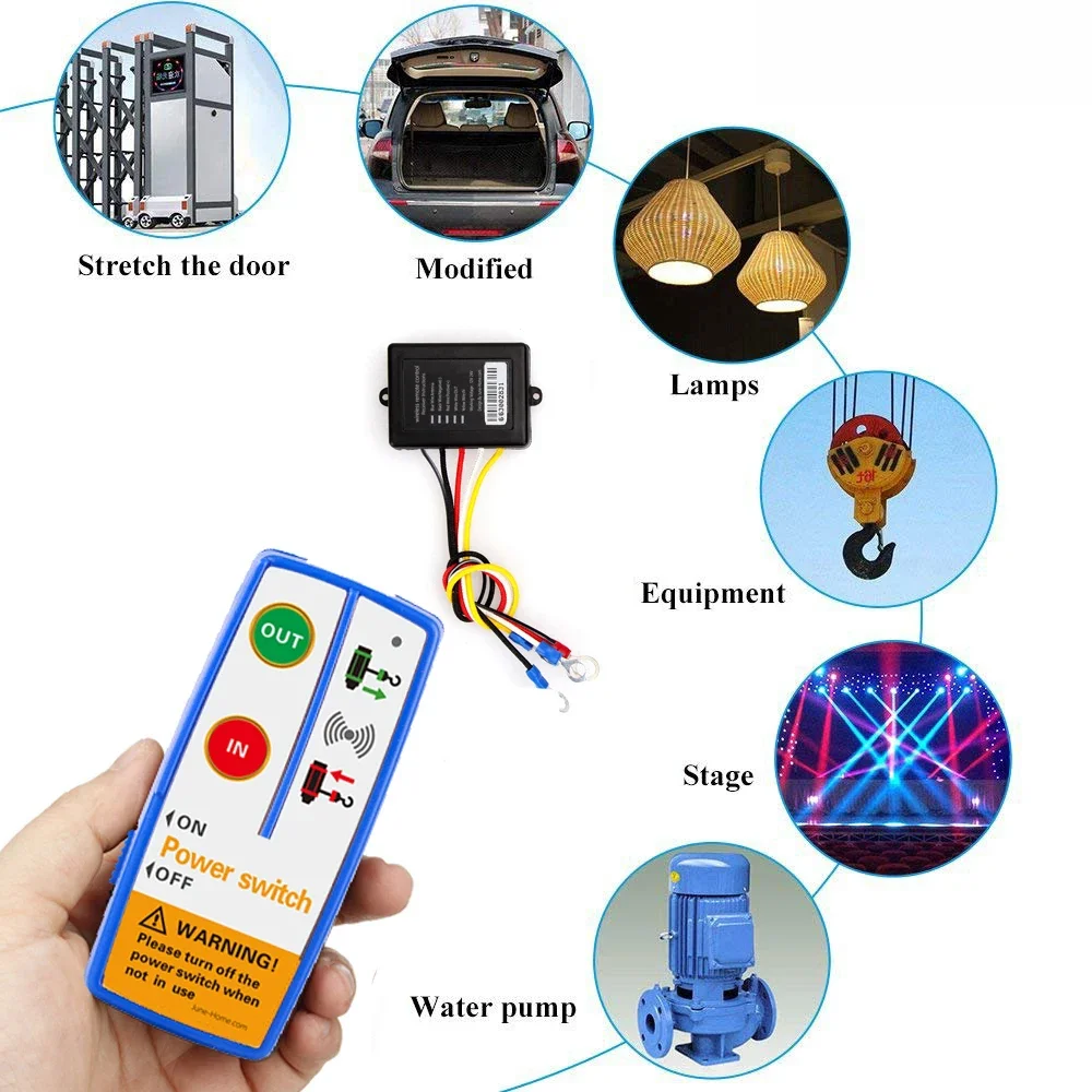 2.4G Dubbele Draadloze Afstandsbediening Schakelset Eenvoudig Te Installeren Duurzame Lier Afstandsbediening Reserveonderdelen Voor Vrachtwagenvoertuig Utv Atv