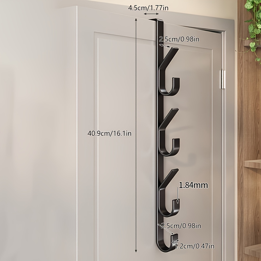 Dörrhängande krok fristansad dörrbaksida metallkrok över krok dörren hatthängare handväsksförvaring badrumstillbehör