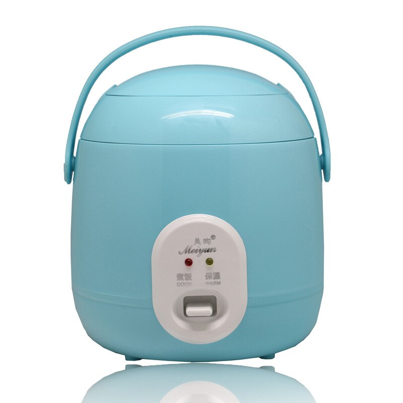 Mini cuiseur à riz et vapeur alimentaire, 220V, Pot de cuisson, chauffage Portable, boîte à Lunch, bouillie pour soupe, cuiseur alimentaire multifonctionnel, 1,2 l: blue / EU