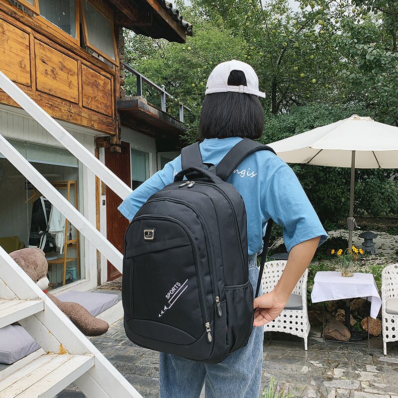 Mochila escolar multifuncional para hombre y mujer, morral de viaje para estudiantes,