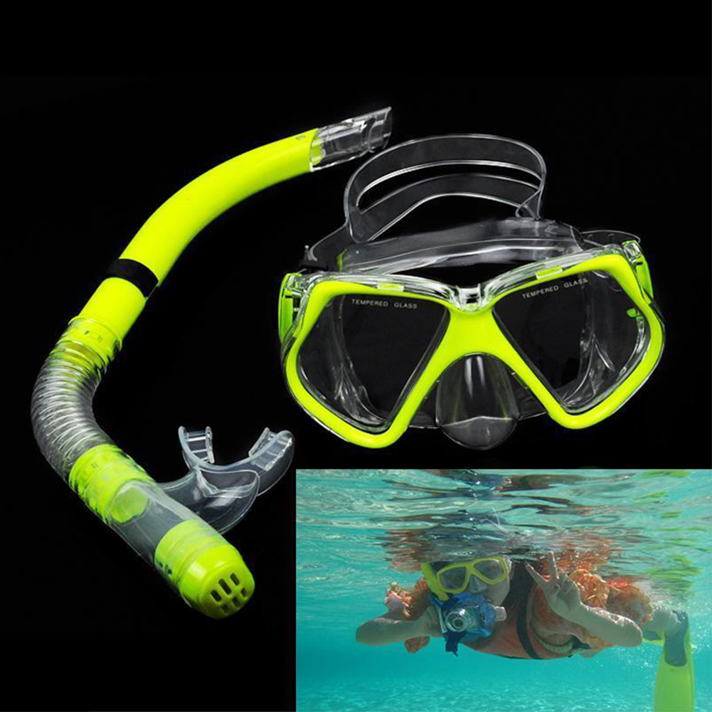 Adjustable Strap Diving Mask Tool Dive Equipment Set Kit Scuba Gear Automatic Buckle Accessories Dry Snorkel Under Water