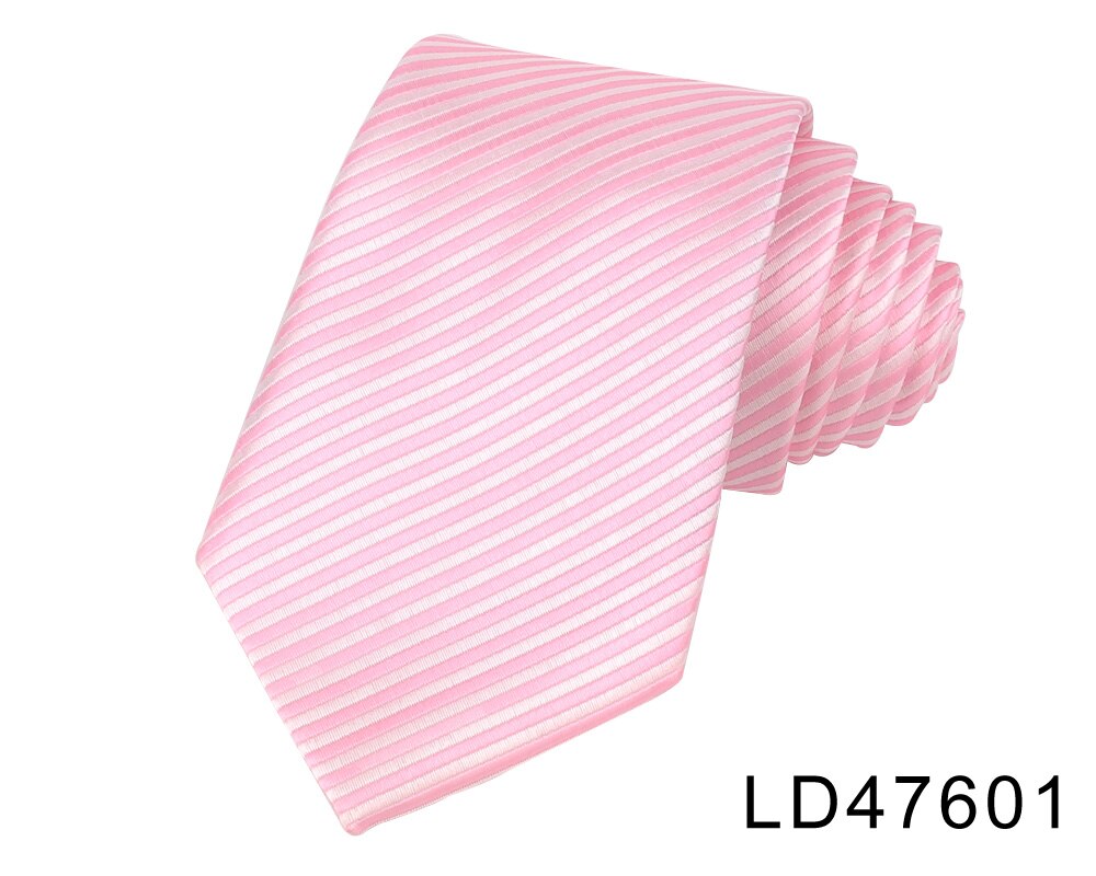 Corbatas delgadas a rayas para hombre y mujer, corbata de trajes informales de Color sólido, corbata para boda, negocios, de novio: LD47601